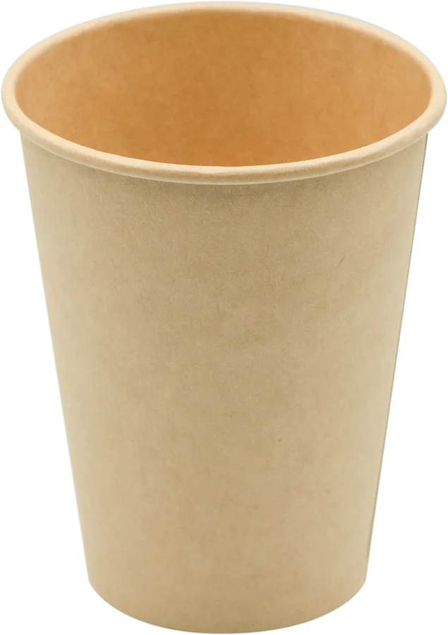 Vaso de cartón kraft biodegradable
