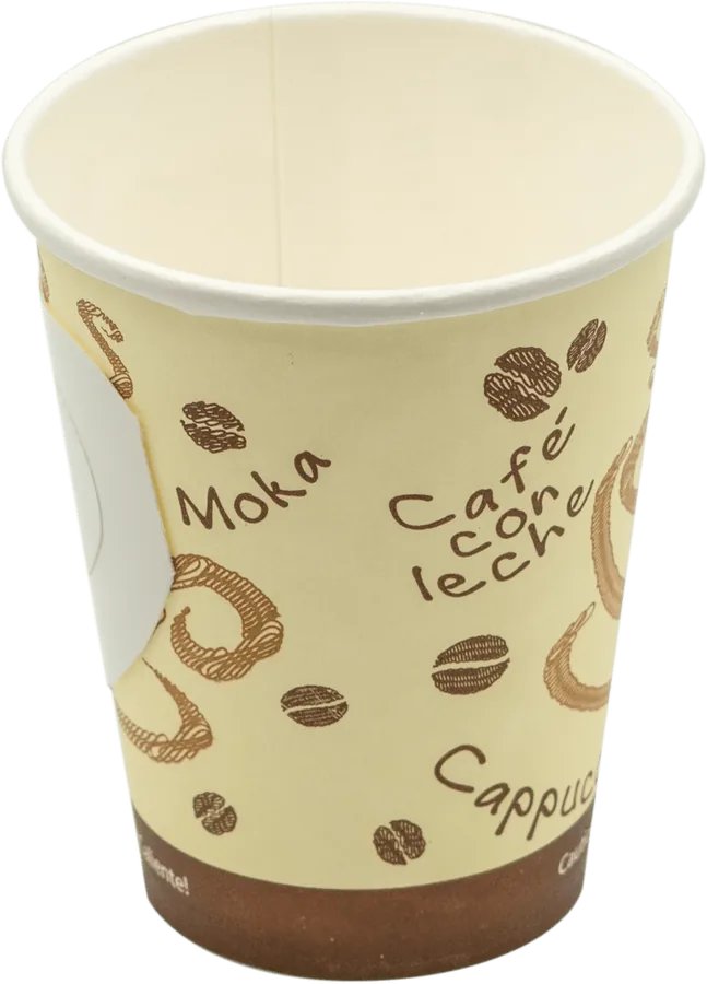 Vaso de cartón con impresión de café